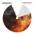 thumbnail image 2 of Sikiie Fiery Dragon Of Chaos 30-48 inches {designName} Print Christmas Tree Skirt Snowman Xmas Tree Skirt with Edge Christmas Decorations for Holiday Party-48", 2 of 7