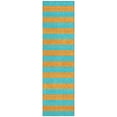 thumbnail image 2 of Addison Rugs Chantille Indoor/Outdoor Transitional Stripes Aqua Washable Runner Rug, 2'3" x 7'6", 2 of 6