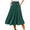 Green, variant on Fantaslook Midi Pleated Skirts for Women Polka Dot Swing High Waist Maxi Skirt with Pockets Dresses