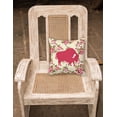 thumbnail image 2 of Carolines Treasures Buffalo Shabby Chic Yellow Roses Fabric Decorative Pillow 14Hx14W multicolor, 2 of 2