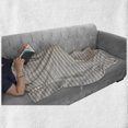 thumbnail image 5 of Abstract Soft Flannel Fleece Throw Blanket, Vertical and Horizontal Stripes Composed of Polka Dots or Spots, Cozy Plush for Indoor and Outdoor Use, 50" x 70", Eggshell Charcoal Grey, by Ambesonne, 5 of 5