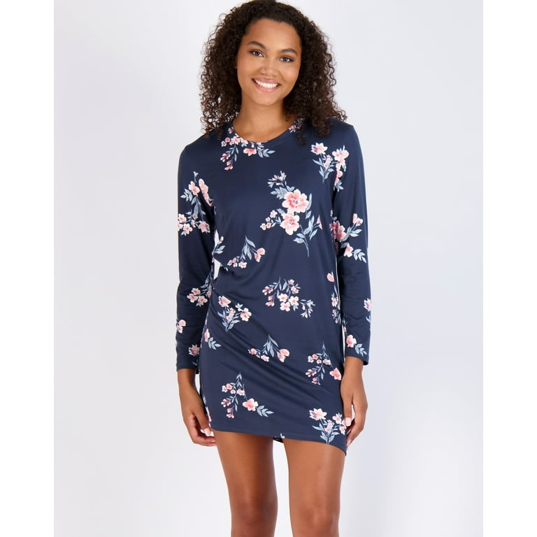 Long sleeve soft nightgown sales