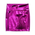 thumbnail image 5 of MSemis Women's Metallic Shiny PU Leather Bodycon Mini Skirt A-line Pencil Club Party Skirt Clubwear, 5 of 7
