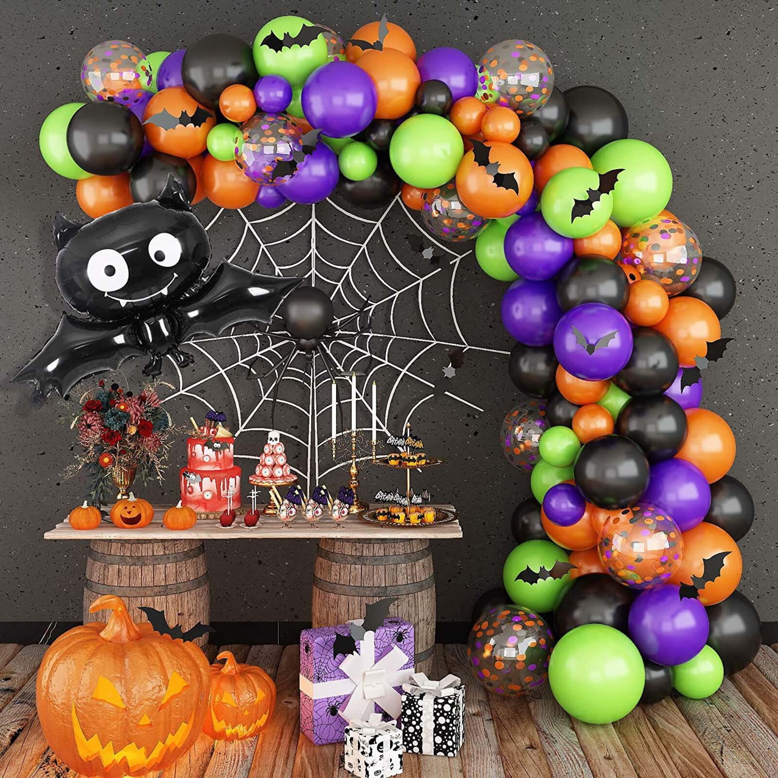 Halloween Balloon Spiderss Set Combination Diy Party Balloon Decoration ...