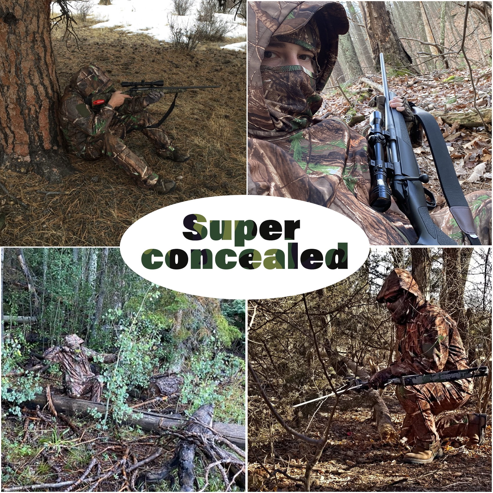 Hunting Clothes for Men,Silent Water Resistant Hunting Duck Deer Hunting Suits