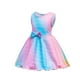 thumbnail image 5 of Vestido Para Niñas, Ropa Para Bebés, Niños Pequeños, Sin Mangas, Falda Con Lazo De Sirena, Vestido De Princesa Rosa Odeerbi LM103-3090, 5 of 9