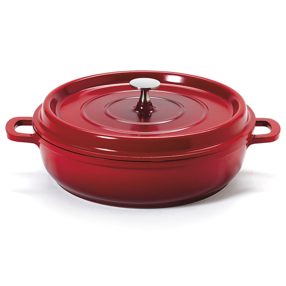 10 25i Dia X 2 i H Inc 3 Qt Induction Ready Round Braiser Paella W Lid Walmart Com Walmart Com