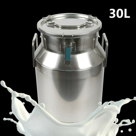 

Milk Bucket Heavy Duty Stainless Steel Large Capacity Milk Can Tote Jug Wine Pail Bucket with Sealed Lid