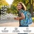 thumbnail image 2 of Kuiaobaty Read Boy Print Backpack Set with Pencil Case for Boys Lightweight Backpack and Lunch Bag Set with Multi Pockets Insulated Lunch Pouch with Pencil Pouch for School Camping, 2 of 7