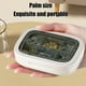 thumbnail image 5 of Caja de almacenamiento portátil de plástico, mini organizador de viaje para uso doméstico, compartimento compacto con tapa sellada, color beige, blanco, marrón y verde, apto para uso alimentario., 5 of 6