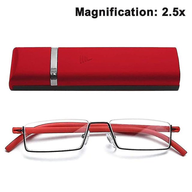 Gafas transparentes, gafas de lectura de media montura para hombres y mujeres, ligeras