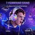 thumbnail image 3 of VEATOOL G5 Wired USB Gaming Headset,7.1 Surround Sound Gaming Headphones,Vibrant RGB - Game/Chat Balance, Over Ear Headphones with Noise Canceling Mic for PC, PS5/PS4, Laptop, Mac, 3 of 8