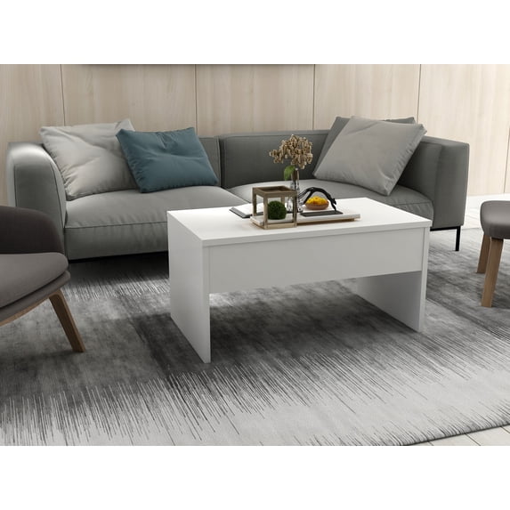Foldable Lift Top Coffee Table, Modern Center Table, Convertible Coffee Table with Storage for Home and Office