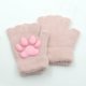 thumbnail image 1 of Guantes de silicona 3D con forma de garra de gato, bonitos guantes de peluche de gato para niñas, guantes cálidos con imitación de visón y garra de gato, 1 of 6