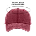 thumbnail image 6 of XIAOCHA Men's Solid Washed Baseball Cap Adjustable Hat Band Baseball Hats Farm Dad Caps,, 6 of 6