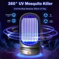 thumbnail image 3 of Lámpara para matar mosquitos, Mata mosquitos UV para exteriores, Mata moscas eléctrico de 5 W, Mata moscas eléctrico para matar mosquitos, 3000 V, Trampa para moscas para matar mosquitos en interiores BRILLAR Rojo Verde, 3 of 5