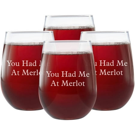 Personalized Create Your Own Stemless Wine Glass, Choose Block or