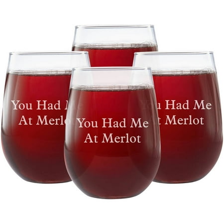 Personalized Create Your Own Stemless Wine Glass, Choose Block or (Personalized Best Friend Wine Glasses)