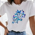 thumbnail image 2 of ZVAVZ Cute Spring Tops for Women Ladies Boho Floral Print Tops Short Sleeve Blouse Plus Size Casual Tunics, 2 of 5