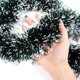 thumbnail image 3 of 2M Christmas Red Frost Tip Tinsel Garland Metallic Streamers Celebrate Holiday Ceiling Hanging Decoration Indoor Party Supplies, 3 of 5