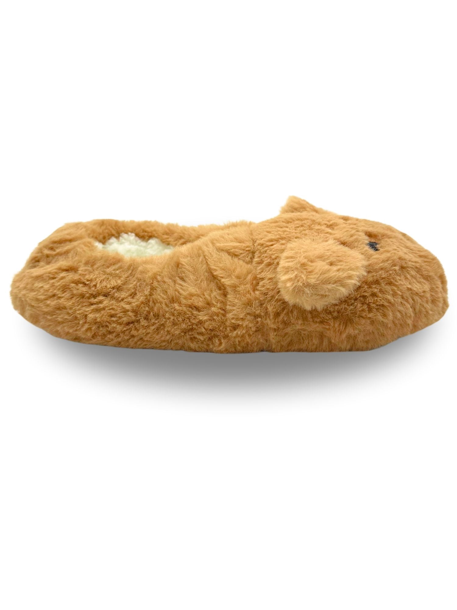 Fuzzy Babba Women's Faux Fur Fawn Slipper Socks, 1-Pack, Shoe Sizes 7-9.5