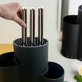 thumbnail image 3 of MYVIT Knife and Utensil Holder 3-in-1 Universal Knife Block without Knife Compact Kitchen Cutlery Organizer Detachable Empty Knife Storage for Countertop, 3 of 9