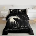 thumbnail image 2 of Manfei Teens Female Men Safari Bear Bedding Comforter Set 2pcs,Woodland Wildlife Twin Comforter Sets Microfiber,Jungle Animal Breathable Bedding Set,Microfiber Bedroom Decor,Reversible, 2 of 8