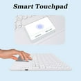 thumbnail image 2 of LNGOOR Wireless Bluetooth Keyboard with Touchpad for ipad  Portable Mini Small Universal Rechargeable 10 inch Ultra-Slim Wireless Keyboard for Tablet Smartphone PC Computer Laptop Windows, 2 of 7