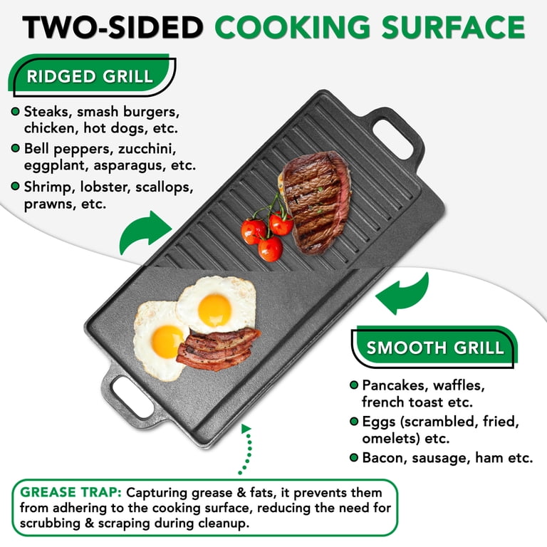 ProSource, Cast Iron Griddle Pan, 19.5 display picture 3
