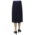thumbnail image 2 of Women's 2" Narrow Box Pleated Below the Knee Length Skirt, 2 of 2