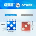 thumbnail image 3 of GSE Games & Sports Expert Casino Craps Dice, AAA Grade 19mm Pro Vegas Casino Dice for RPG, Dice Stacking, Yahtzee Dice Games - Blue, 3 of 9
