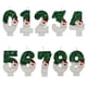 thumbnail image 5 of Nueva vela digital navideña de Papá Noel, verde y blanca, con sombrero rojo y muñeco de nieve., 5 of 6