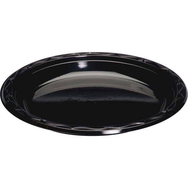 Silhouette Black Plastic Plates