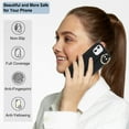 thumbnail image 4 of Allytechgroup 2024 New Trendy Back Case Cover for Apple iPhone 11, Premium PU Leather Luxury Design with Ring Holder Stand Bracket Bumper Shockproof Phone Case for Girls Women, Black, 4 of 8