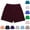 Wine, variant on PUMISAS Sports Swim Trunks For Men Elastic Waist Beach Shorts Breathable Drawstring Pants Training Solid Color Shorts With Pockets