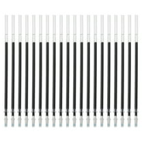 Uxcell 50 Pcs Retractable Black Rollerball Gel Ink Pens Refills Set, 0.5mm Fine Point for Office Home Writing