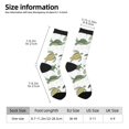 thumbnail image 2 of Fotbe Cute Turtle Calcetas Largas con Estampado para Hombre y Mujer – Calcetas de Compresión Transpirables y Elásticas, Viajar y Uso Diario Talla 5-11, 2 of 6