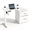 White, variant on NORTHSKY Small Electric Standing Desk with Drawers, 32 x 18 Inches Sit Stand Desk with Storage, Height Adjustable Small Computer Desk, 3 Memory Preset, 1 Hook, Cable Management, White