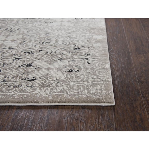 Alora Decor Swagger 5'3"x7'6" Beige/Taupe/Gray/Black Power-Loomed Area Rug