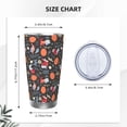 thumbnail image 4 of Balery doodles and Easter Pattern 20oz Insulated Car Cup with Dual Drink Lids, Stainless Steel Travel Mug Eco-Friendly and Leak-Proof-Straw Two-piece Set, 4 of 8