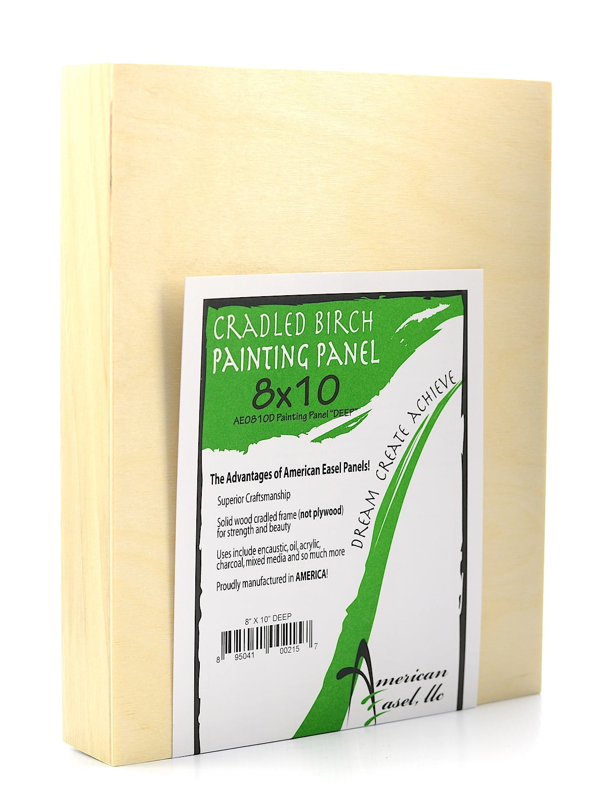 1 5/8 in. Cradled Wood Painting Panels 8 in. x 10 in. (pack of 2