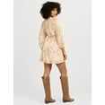 thumbnail image 3 of Jessica Simpson Women's Luella Smocked V-Neck Mini Dress, Sizes XS-XL, 3 of 6