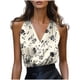 thumbnail image 3 of TaTaai Solid Color Satin Women Camisole Tank Top V Neck Sleeveless Silk-like Soft Non See-through Machine Washable No Fading Casual Fashion Daily Wear Top Gift, 3 of 5
