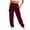 Red, variant on OSOLU Women Thin Solid Color Drawstring Elastic Waist Casual Loose Sweatpants Trousers Everyday Comfort Versatile Workout Training Joggers Bottoms