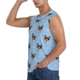 thumbnail image 3 of Balery Corgi Dog Men's Sleeveless Muscle Shirts Workout Tank Top, Moisture Wicking, Odor Protection-3X-Large, 3 of 8