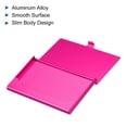 thumbnail image 4 of Uxcell 3.6x2.3x0.3 Inch Name Cards Case Alloy Business Card Holder 2 Pack Rose Red, 4 of 5