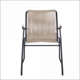 thumbnail image 3 of Outdoor Club Chairs Set of 2, Modern Woven Rope & Iron Frame | Iron,Woven Rope, 3 of 16