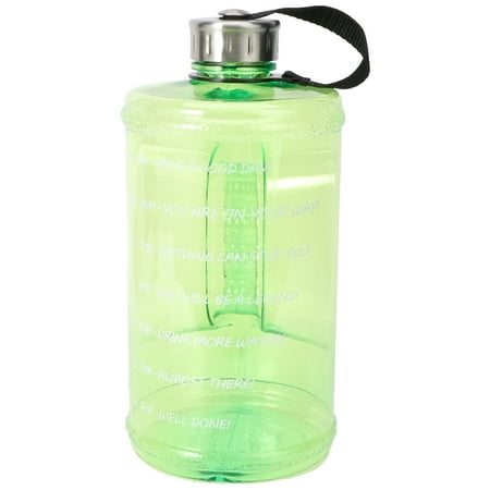 

HOMEMAXS 2.2L Reusable Plastic Large Capacity Water Bottle Training Drinking Water Bottle Leak Proof Water Container for Outdoor Gym Sports (Green)