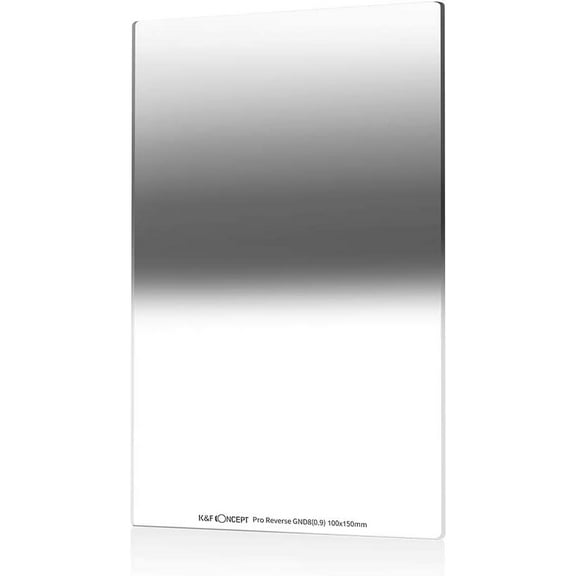 K&F Concept GND8 lens filter Square 100X150mm Reverse Graduated (3 Stop) Neutral Density Filter with 28 Multi-Layer Coatings