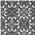 thumbnail image 4 of SAFAVIEH Four Seasons Jillean Floral Polyester Area Rug, Dark Grey/Ivory, 5' x 8', 4 of 6